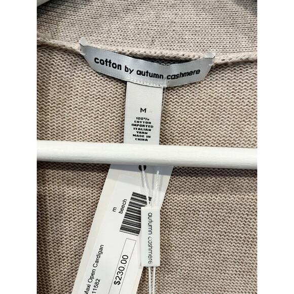 NWT Cotton by Autumn Cashmere Long Cardigan - Picture 3 of 8